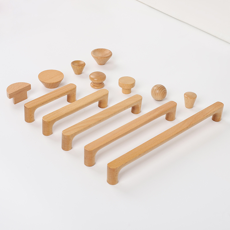 Furniture Hardware Nut - Tiradores Nórdicos de Madera de Haya