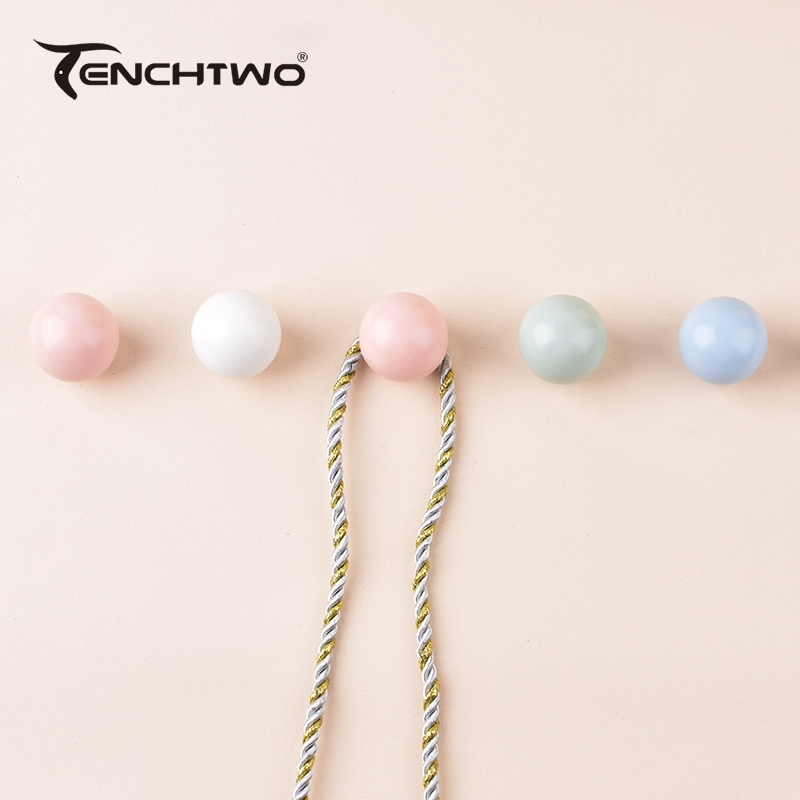 Furniture Hardware Products - Ganchos de cerámica redondos, ganchos de