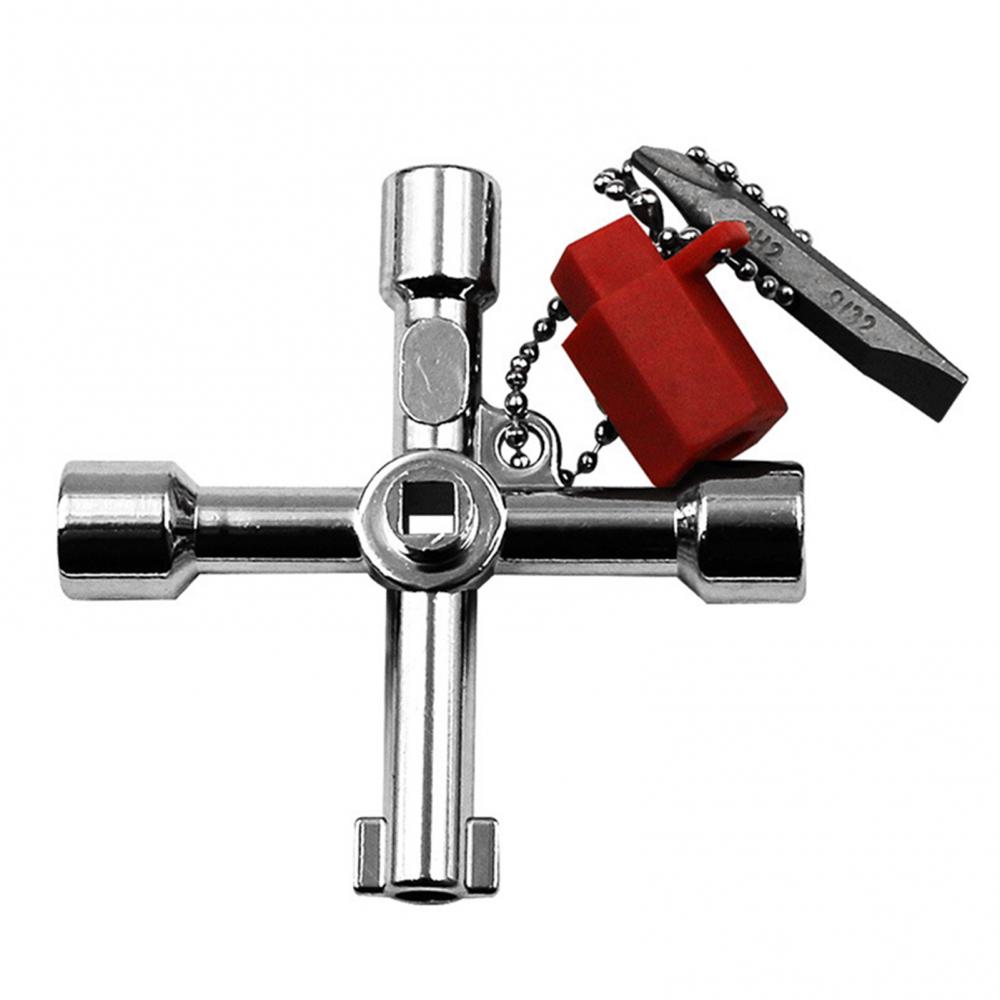 Cabinet Lock Key - Llave cruzada multifuncional 4 en 1