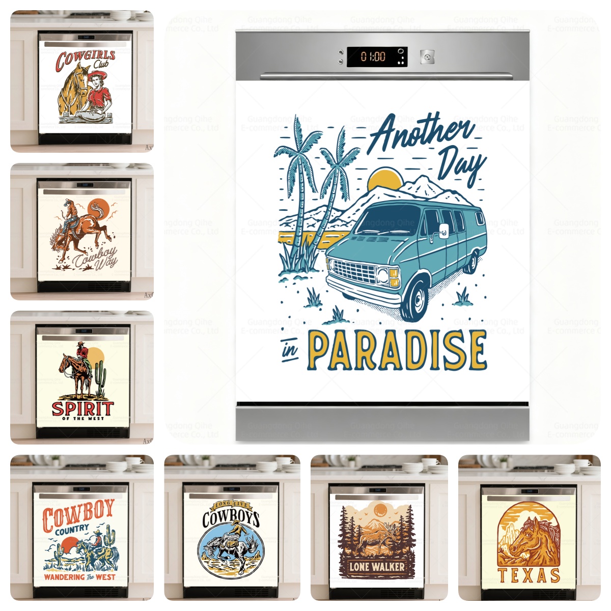 Furniture Paradise & Hardware Ghaziabad By Owner - Pegatinas impermeables para lavavajillas Western Cowboy