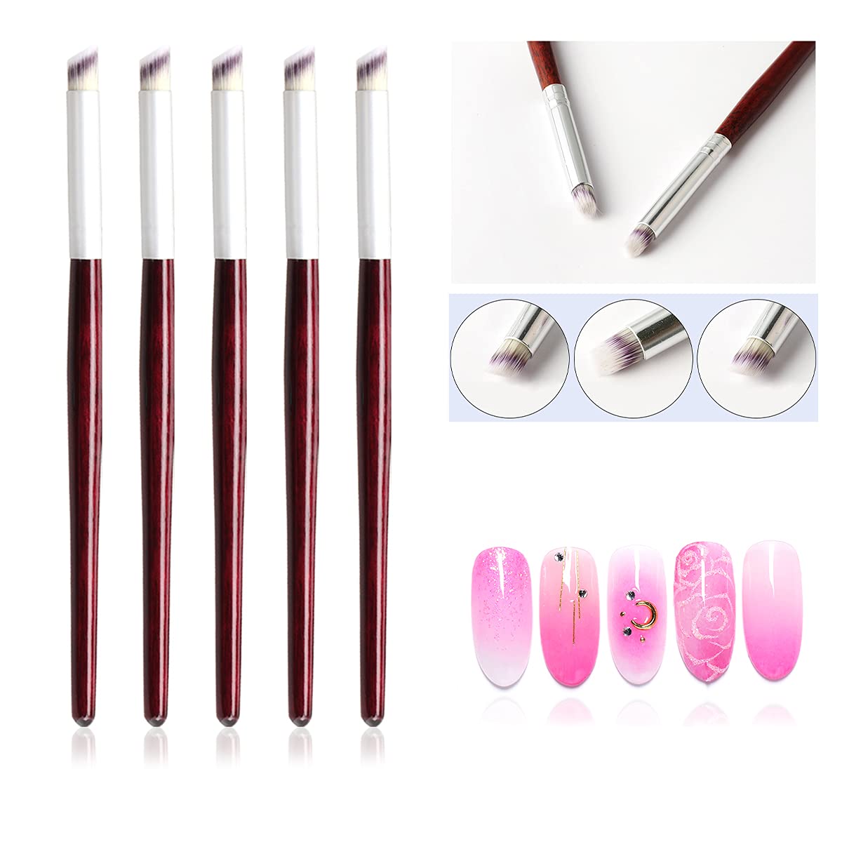 Furniture Hardware Nails - Juego de 1/2/3/5 Pinceles de Madera