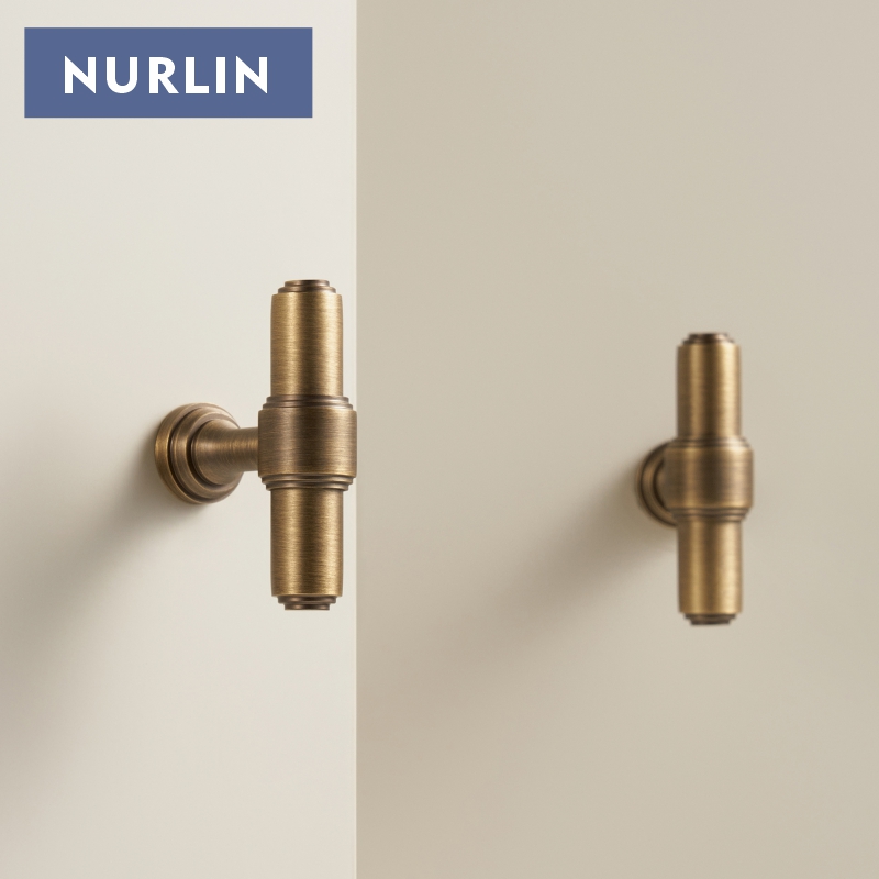 Furniture Hardware Nut - Nurlin latón macizo francés Retro bronce