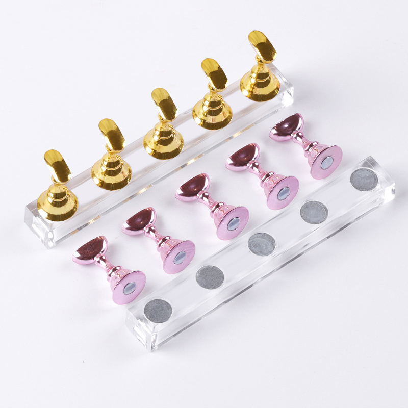 Furniture Hardware Nails - 5/30 unids/set soporte magnético para uñas