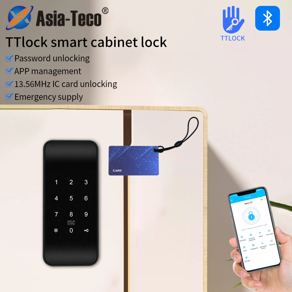 Cabinet Lock Key - TTLOCK cerradura de cajón inteligente eléctrica