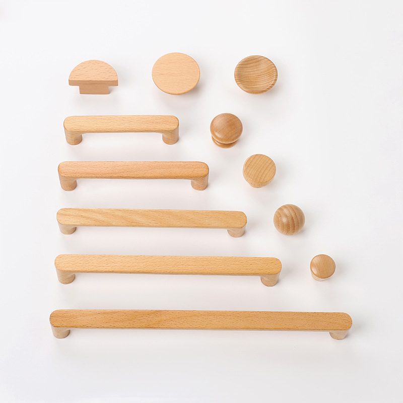 Tiradores Nórdicos de Madera d - Furniture Hardware Nut reseña y precio
