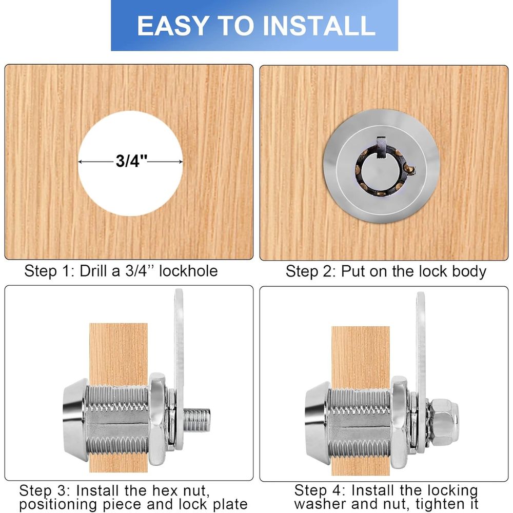 Cerraduras para almacenamiento - Cabinet Lock Key reseña y precio