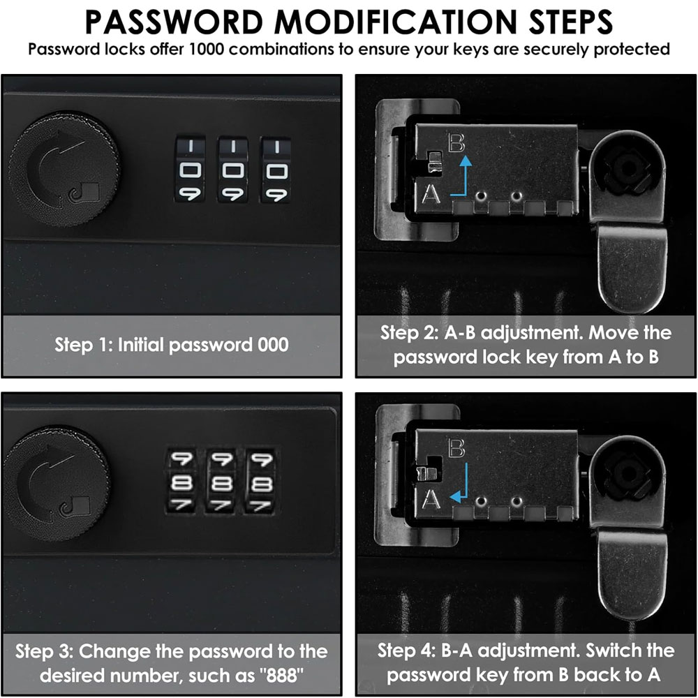 Caja de seguridad negra para l - Cabinet Lock Key reseña y precio