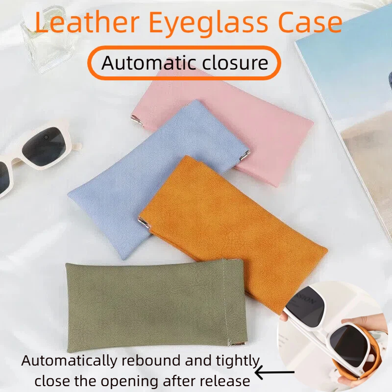 Estuche de cuero para gafas Un - Soft Close Hinge reseña y precio